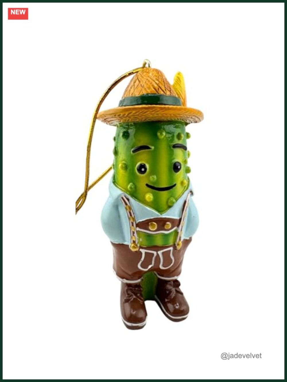 Bavarian Lederhosen Pickle Ornament German Christmas Tree